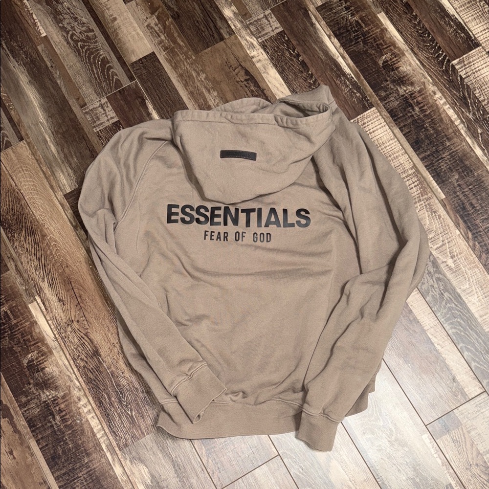 Essentials Fear of God Brown hoodie